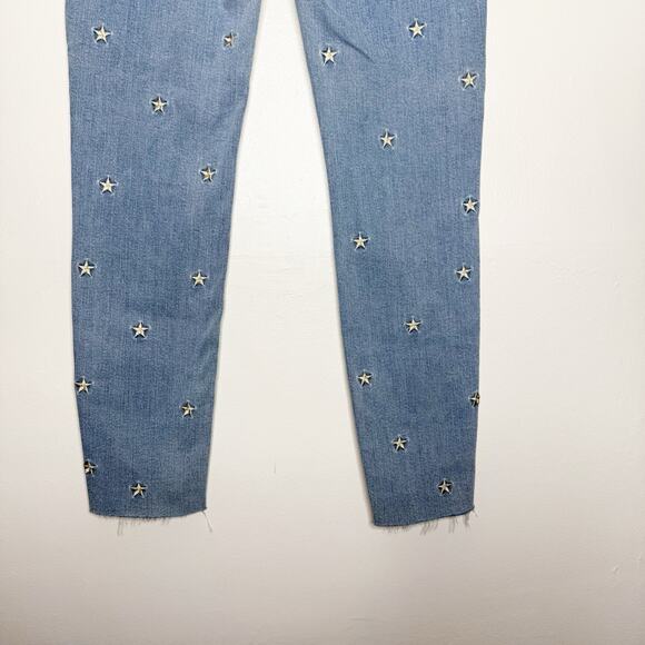 Judy Blue High Rise Skinny Fit Embroidered Stars Stretch Jeans Women’s Size 3/26 - Picture 6 of 8